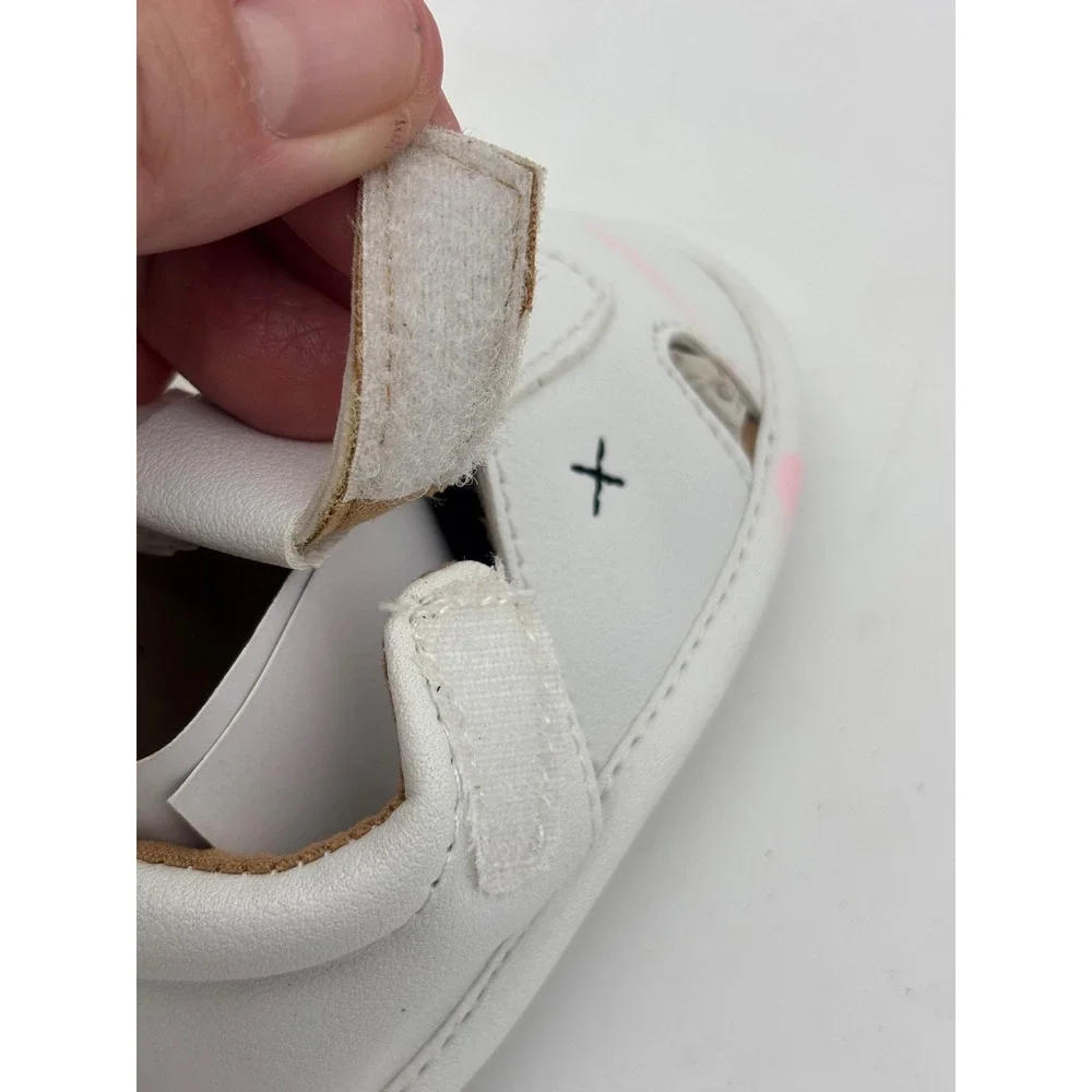 NEW White Baby Fisherman Sandal Shoe Hook Loop Strap Infant Size 1 0-6 Months‎